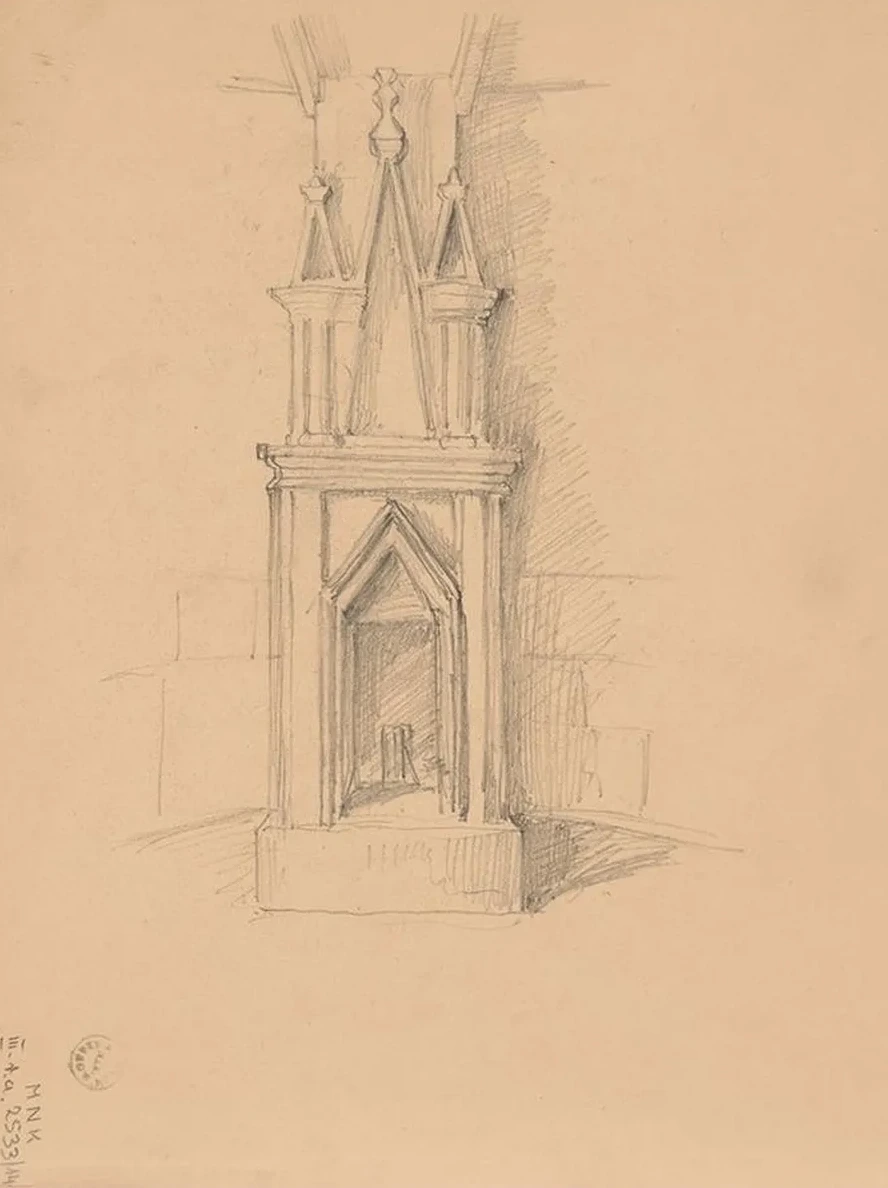 Sketch of the Ruins of the Castle in Smole