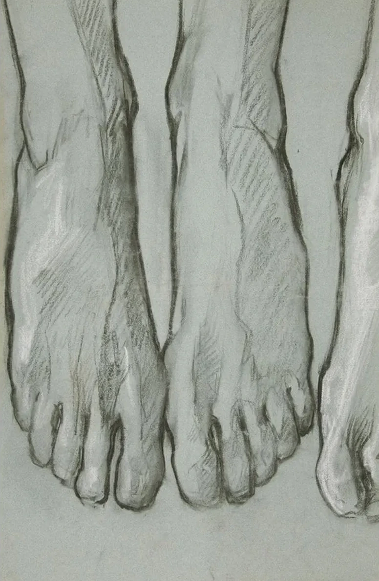 Sketch of Three Feet Sketch of One Foot