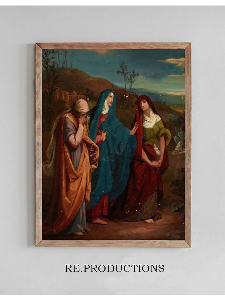 Sketch to the Painting Three Marys Walking to Christ's Tomb