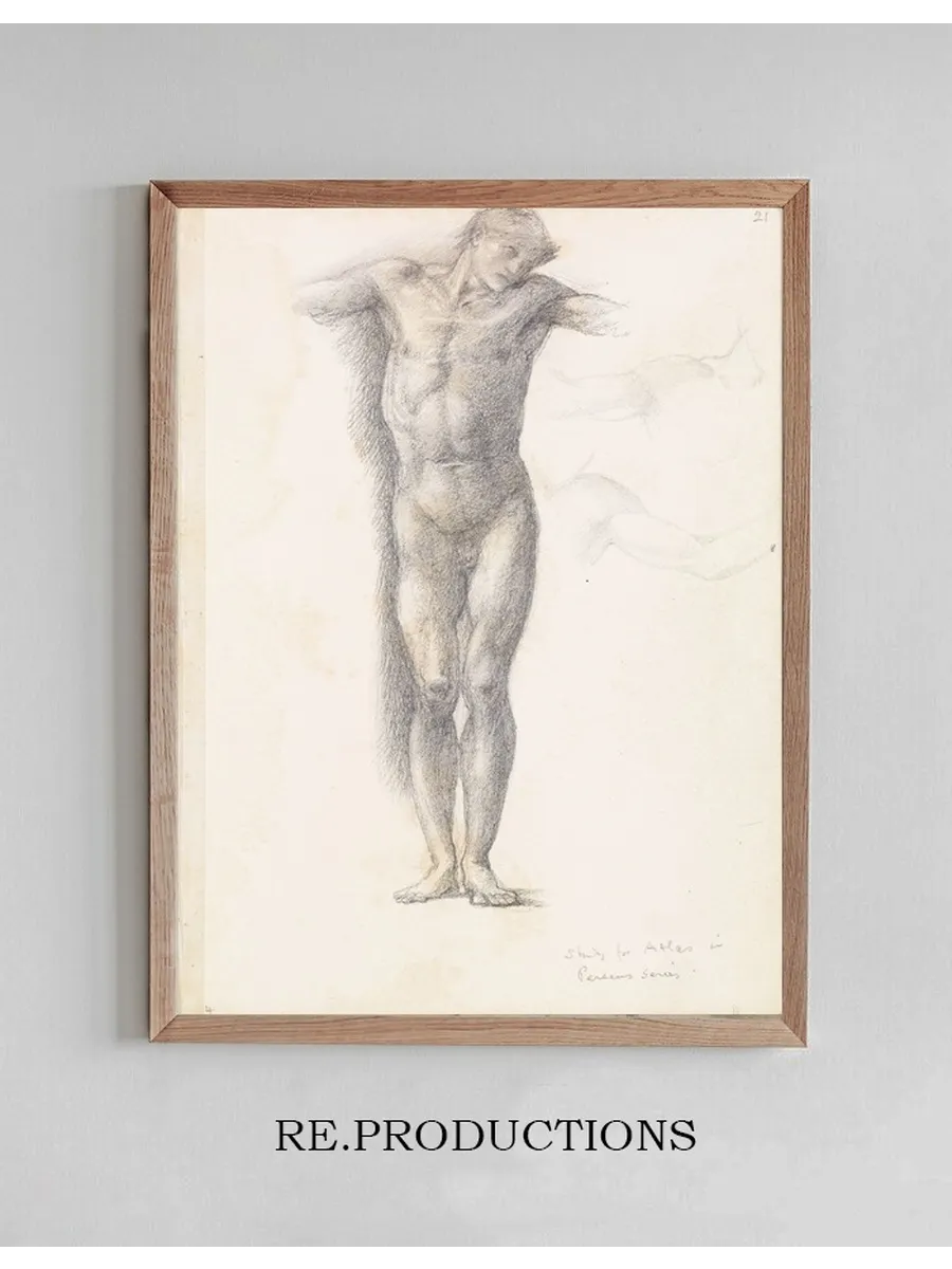 Sketchbook Study for Atlas in Atlas Turned to Stone