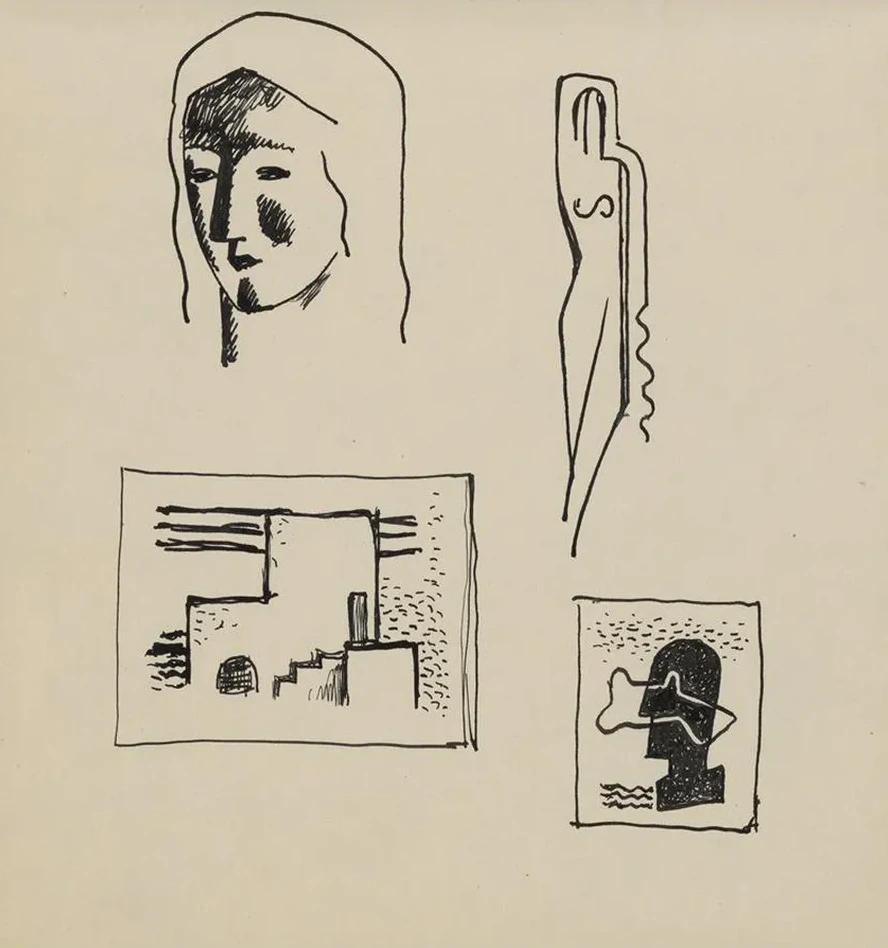Sketchbook with Various Studies