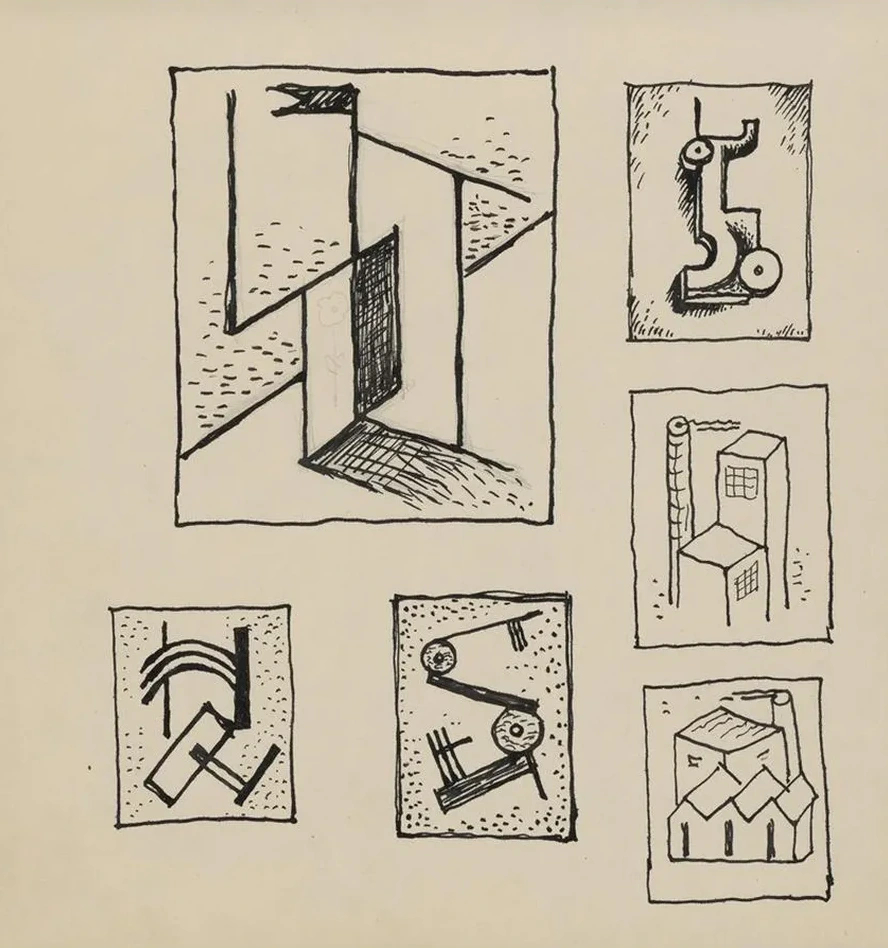 Sketchbook with Various Studies