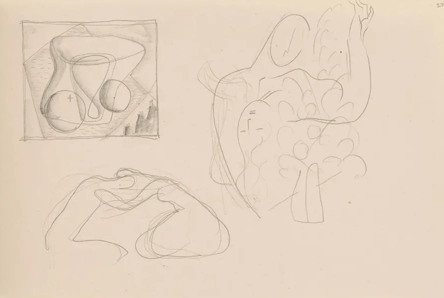 Sketchbook with Various Studies