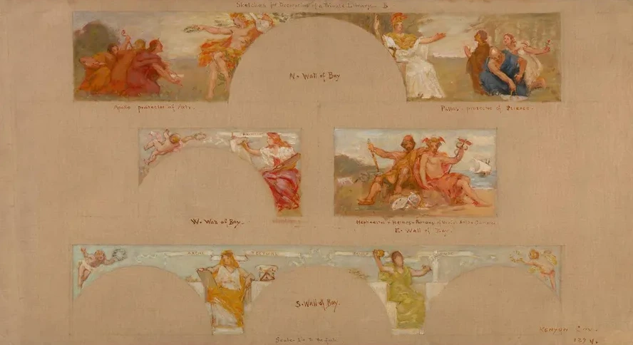 Sketches for a Decoration of a Private Library B