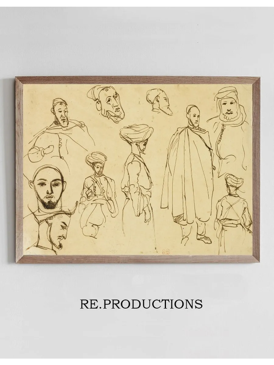 Sketches of Algerian Men