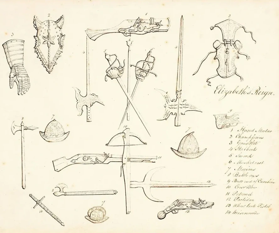 Sketches of Armour Study for Elizabeth I