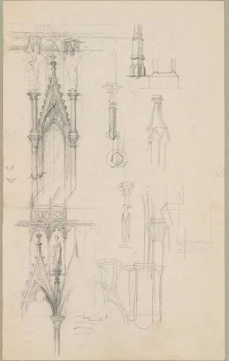 Sketches of Gothic Architectural Details
