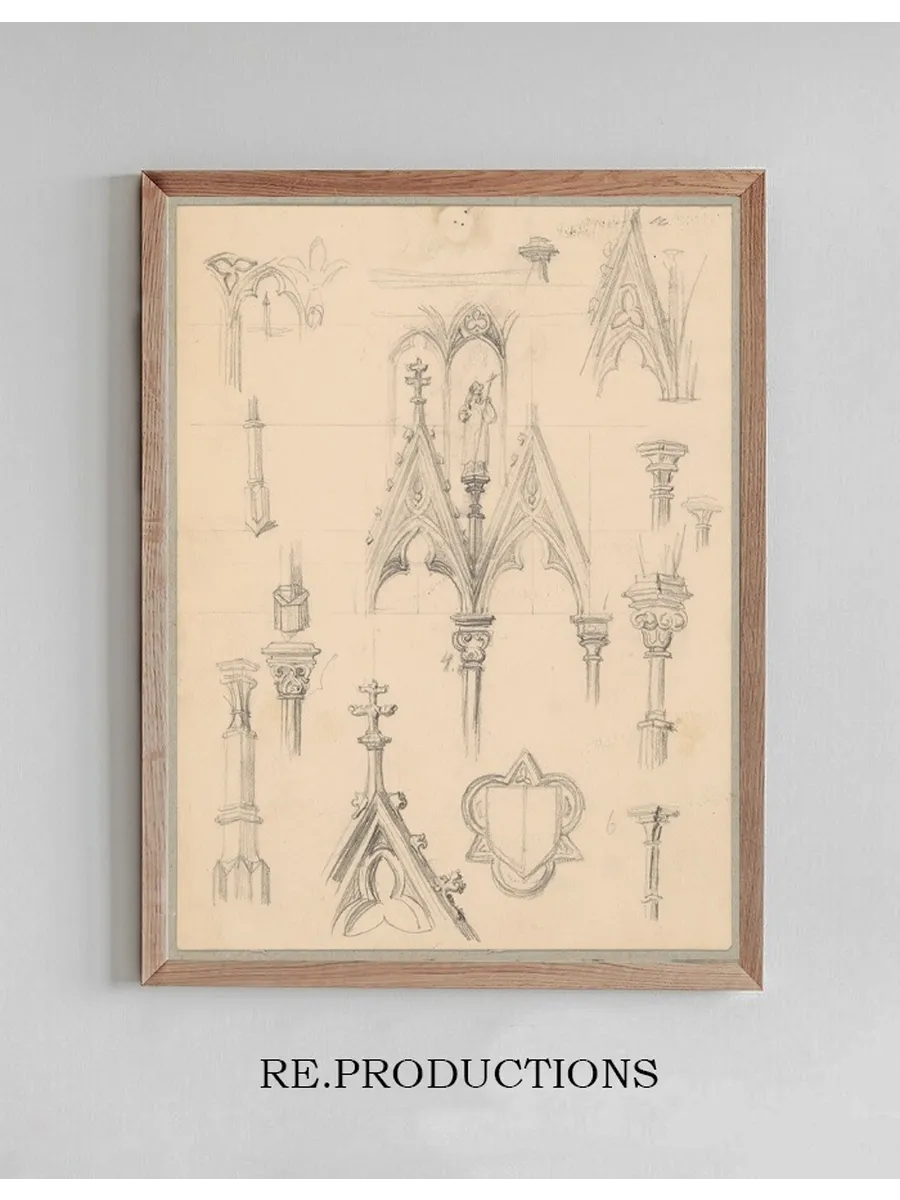 Sketches of Gothic Architectural Details