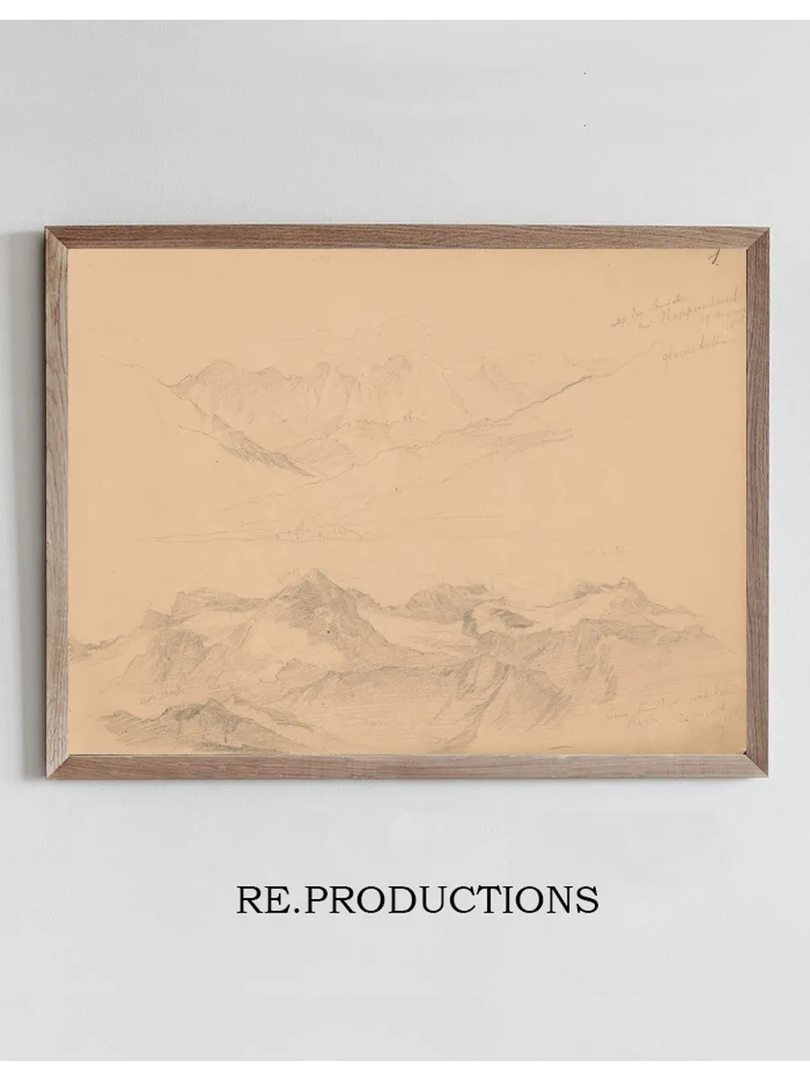 Sketches of Alpine Ranges in Switzerland