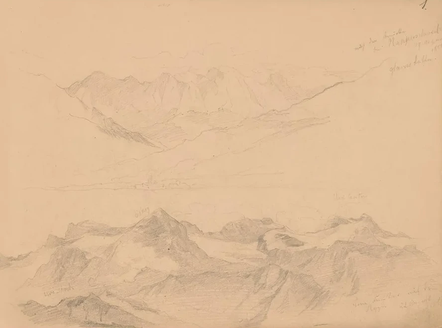 Sketches of Alpine Ranges in Switzerland
