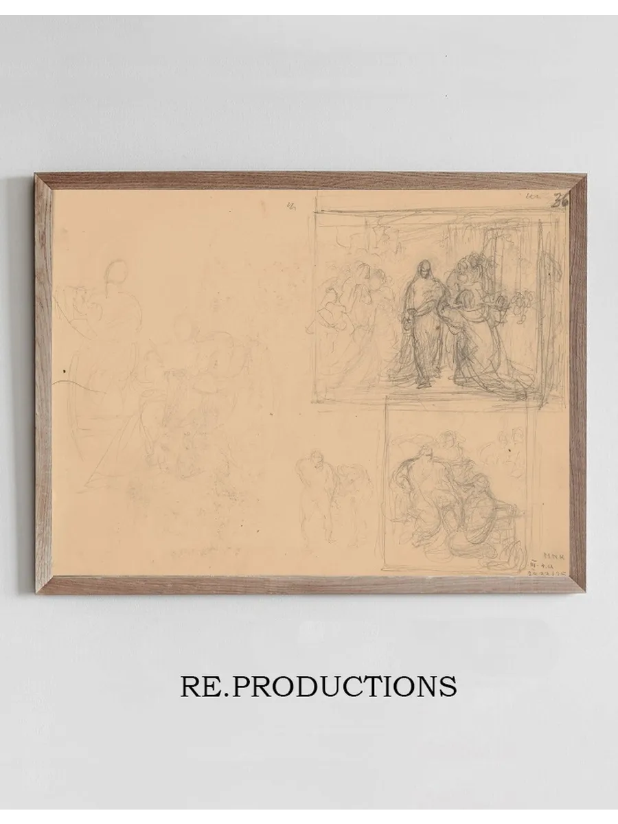 Sketches of Figural Compositions