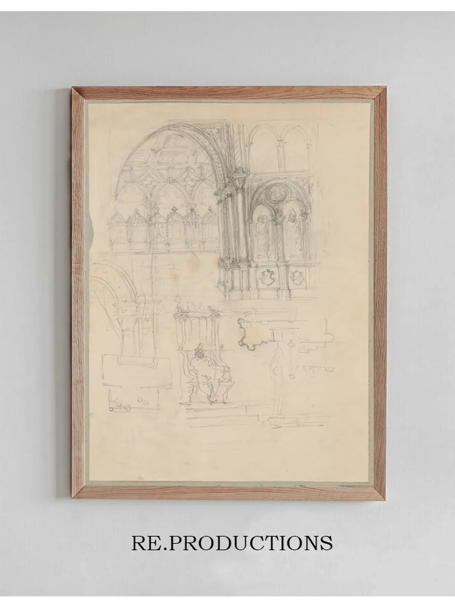 Sketches of Fragments of Gothic Architecture