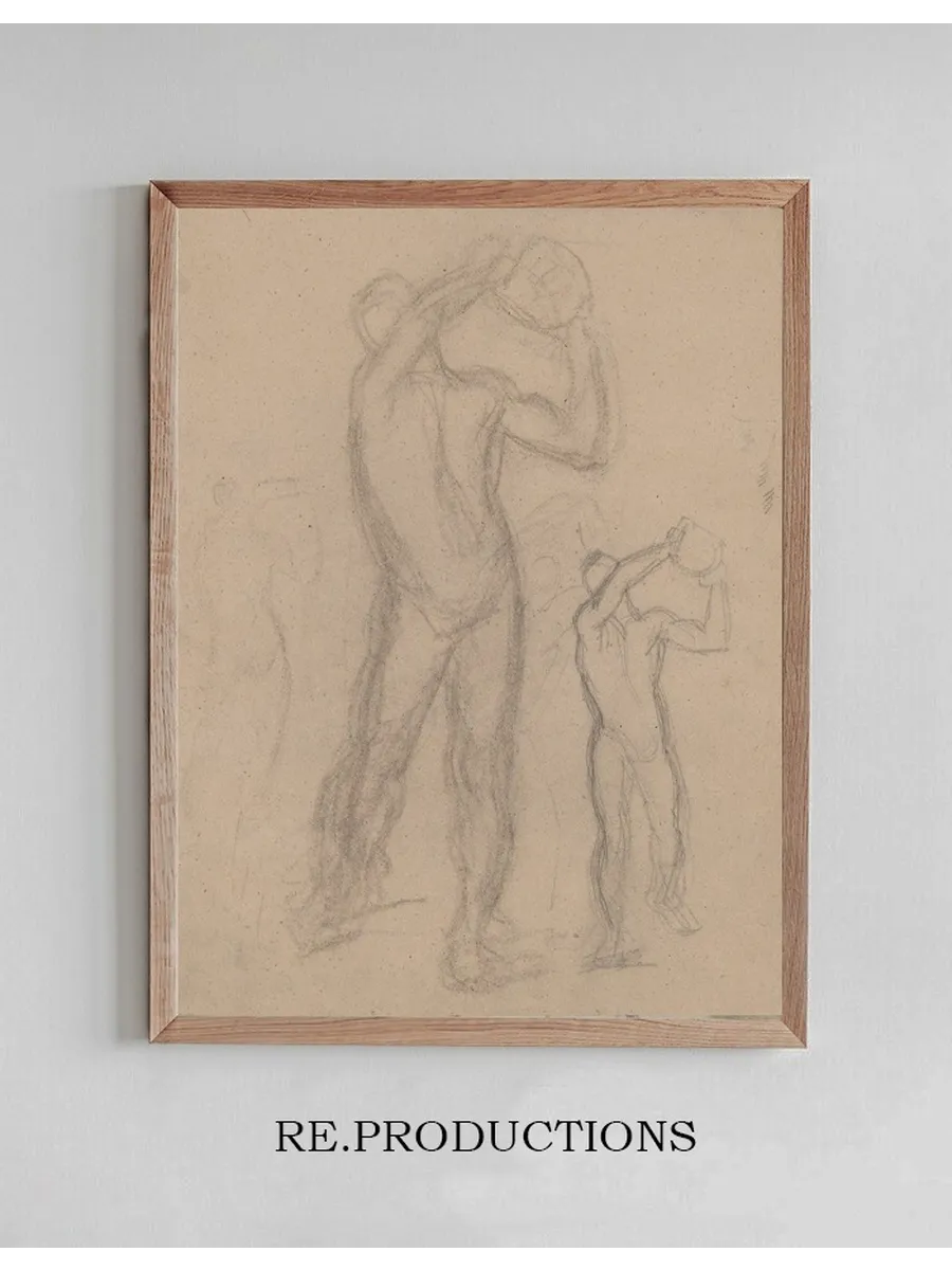 Sketches of Male Nude for the Painting Martyrdom of St. Matthias