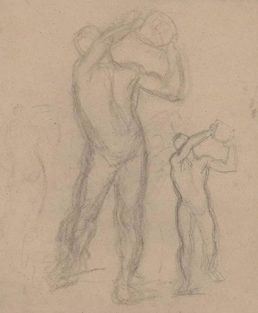 Sketches of Male Nude for the Painting Martyrdom of St. Matthias