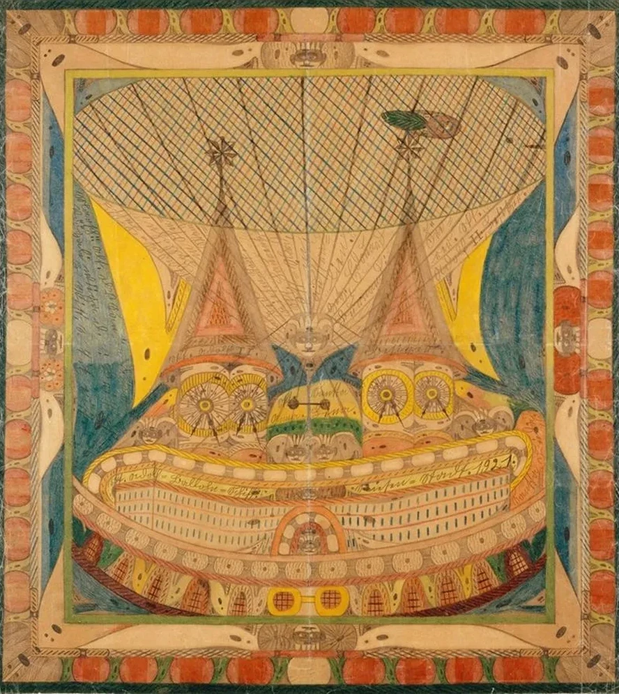 Skt. Adolf Ballohn Schiff Riesen Stadt