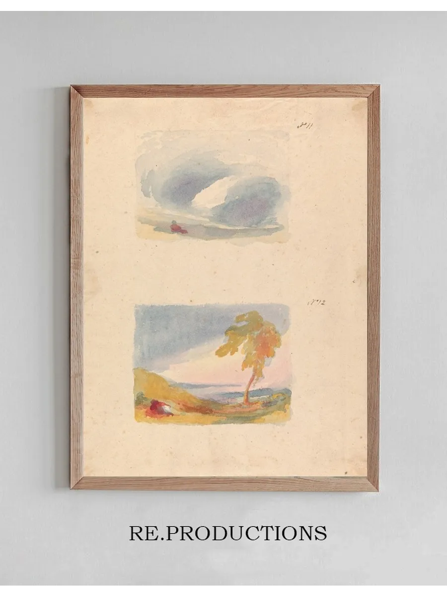 Sky Study Turner's Principle (no. 11) Landscape With Hills and Tree (no. 12)