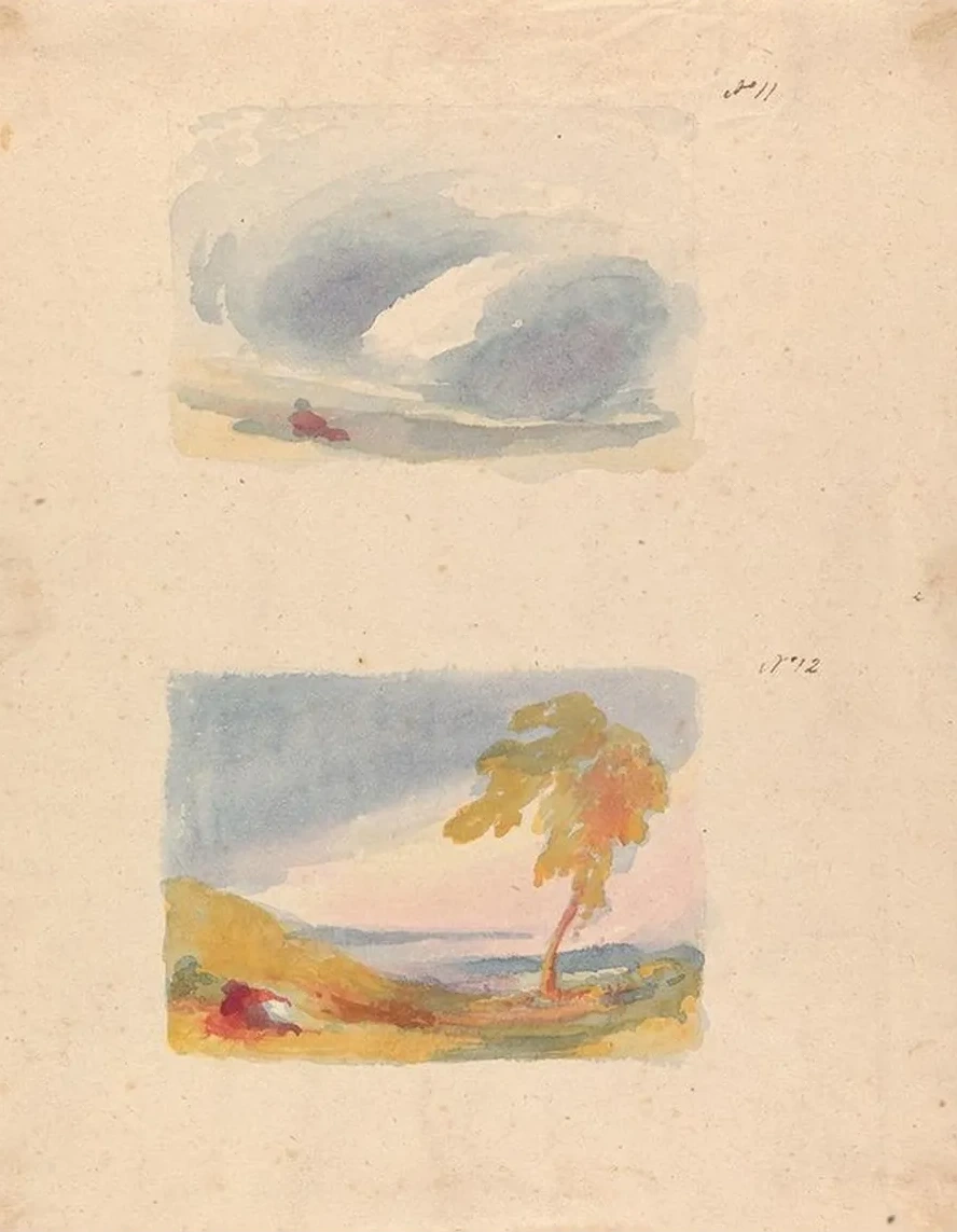 Sky Study Turner's Principle (no. 11) Landscape With Hills and Tree (no. 12)