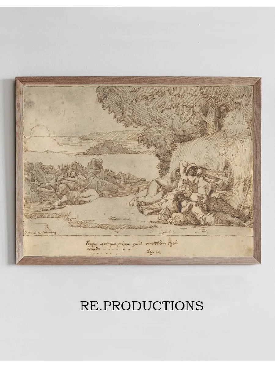 Sleep Sketch for the Painting, Now in the Museum at Lille