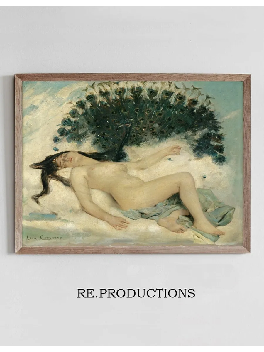 Sleeping Woman with a Peacock