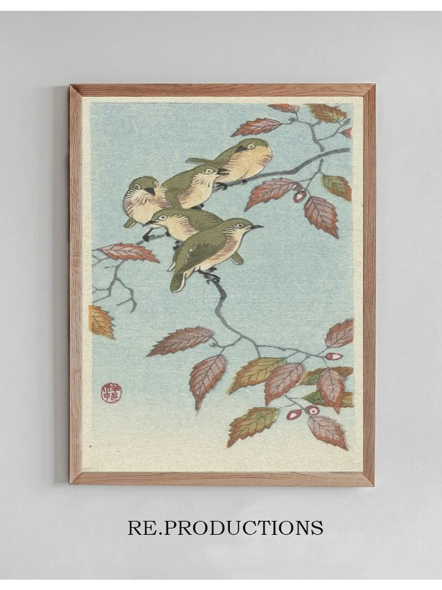 Small Birds on a Twig