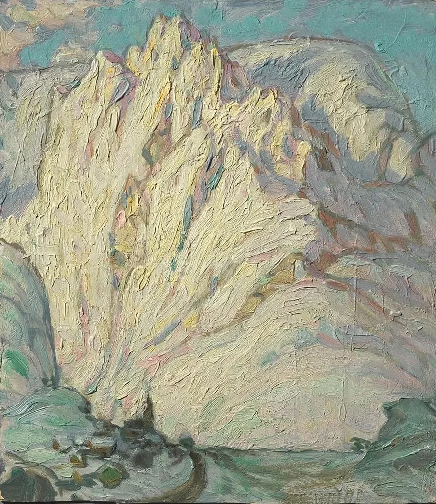 Snowy Mountains. Study from Lofoten