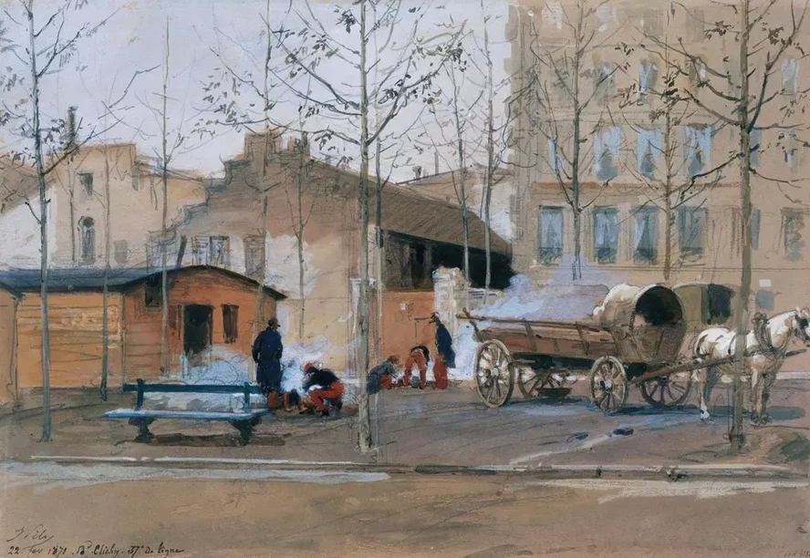 Soldats du 37e de Ligne Boulevard de Clichy