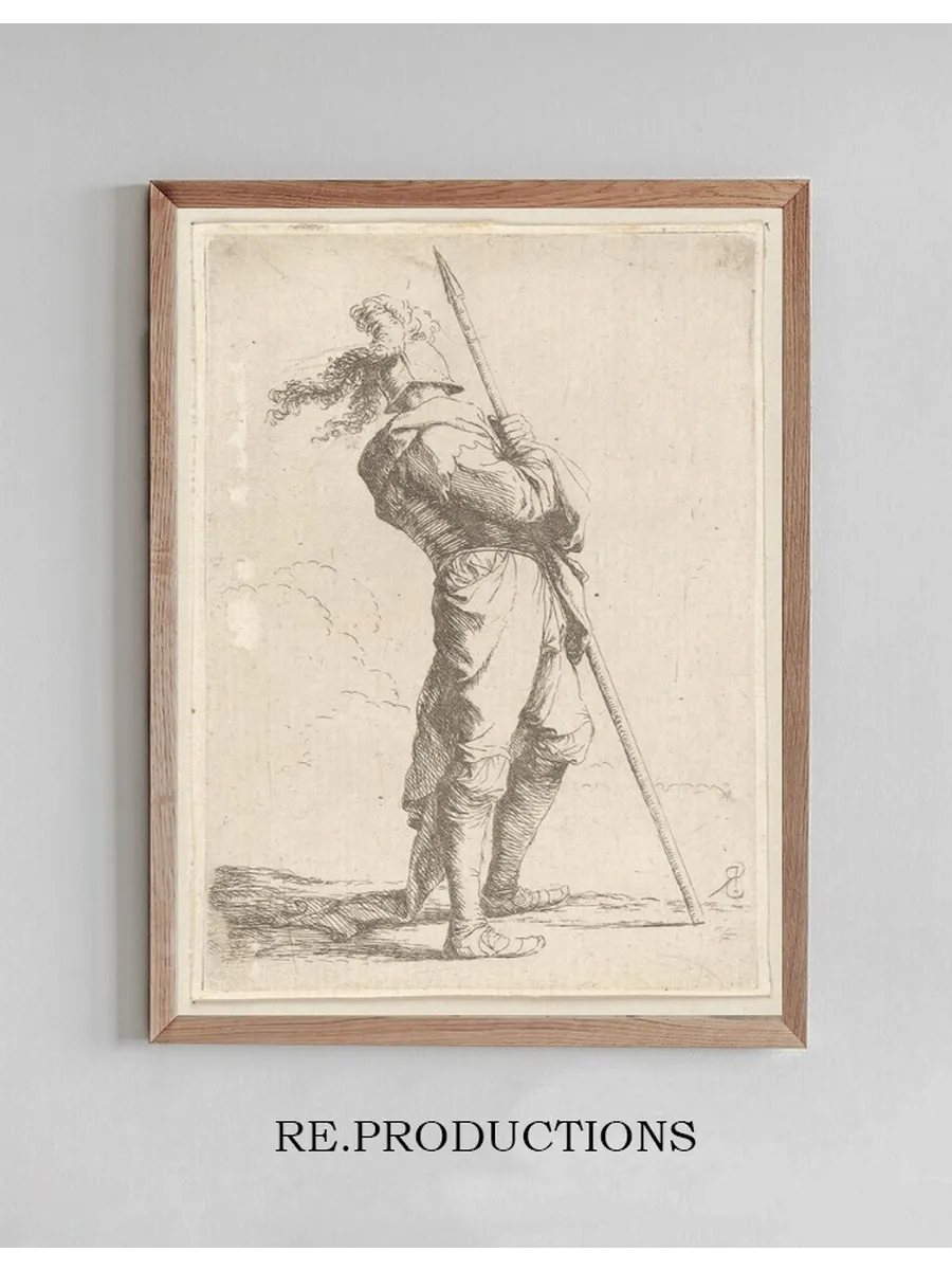 Soldier Holding His Lance with Both Hands