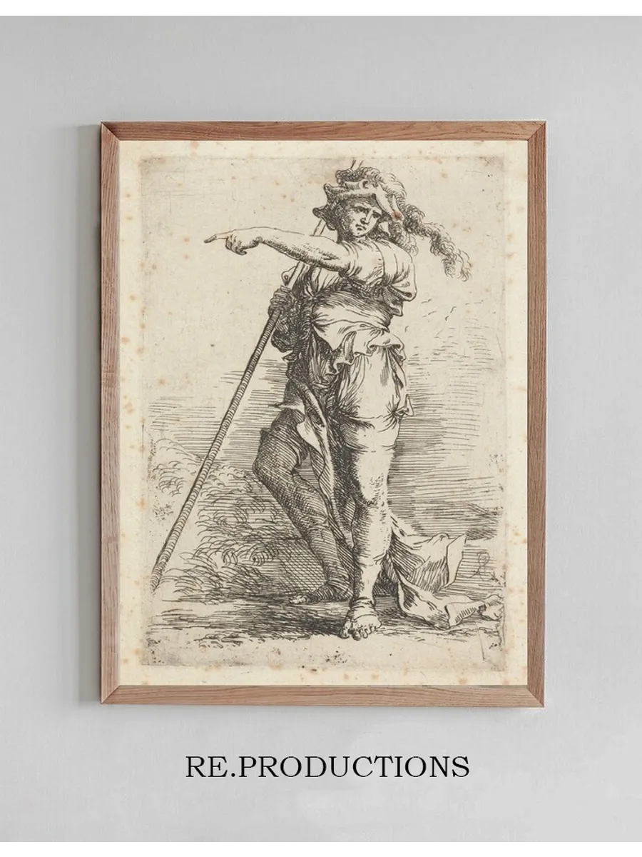 Soldier Holding a Cane in His Right Hand, Pointing toward the Left 2
