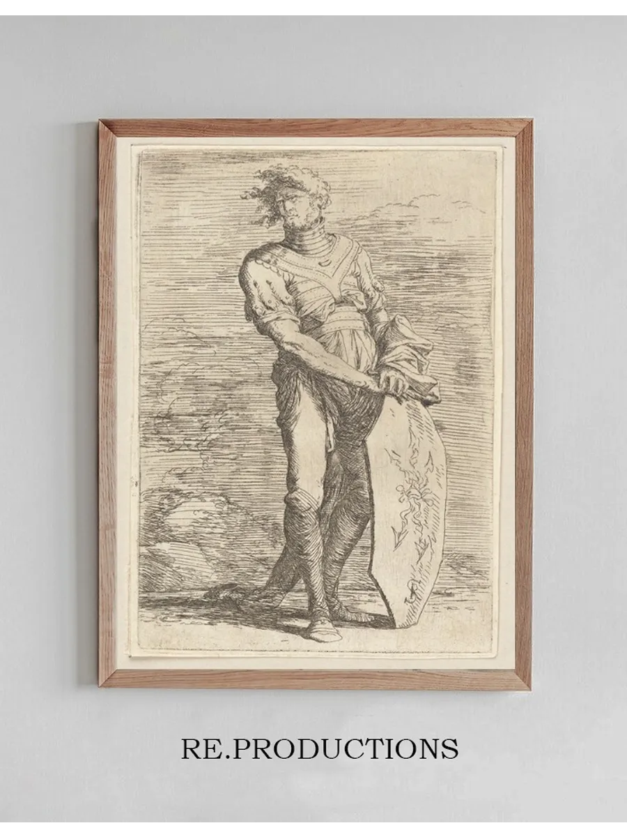 Soldier Holding a Shield