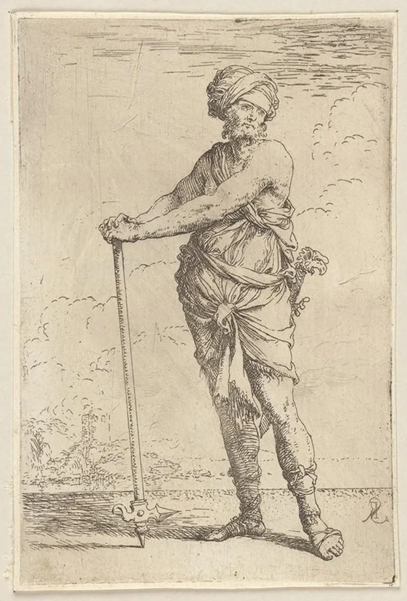 Soldier, Standing, Holding a Pike with Both Hands