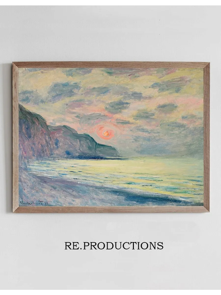 Soleil Couchant, Temps Brumeux, Pourville
