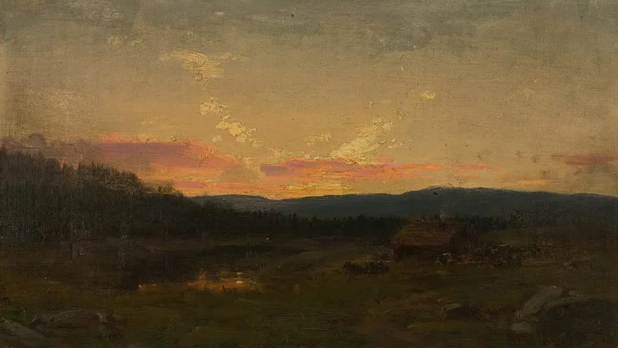 Solnedgang Ved Seteren