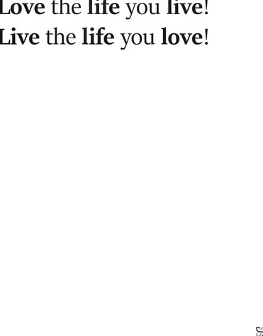Songshape - Love the Life You Live