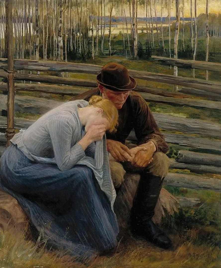 Sorrow, Variation Of The Illustration For The Poem At The Fair Of Vernamo