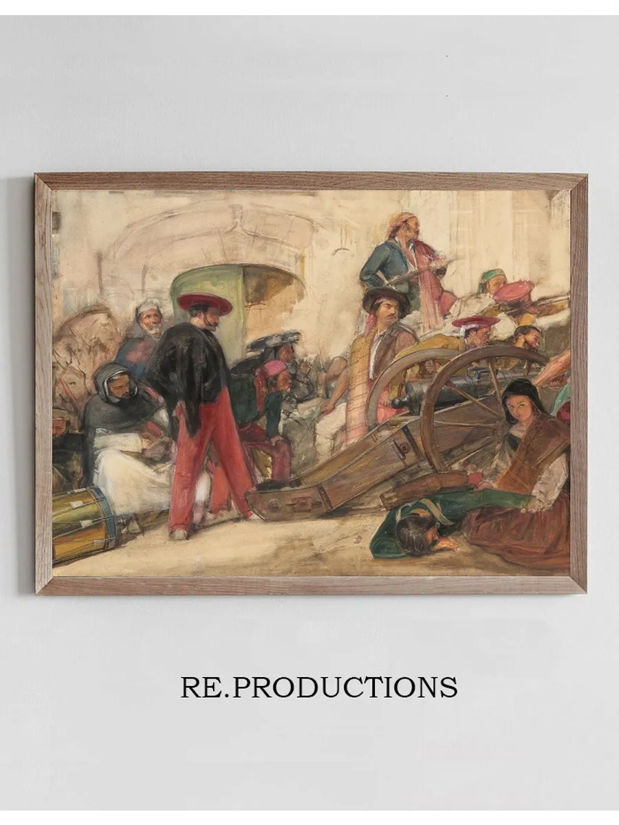 Spanish Battle Scene The Proclamation of Don Carlos