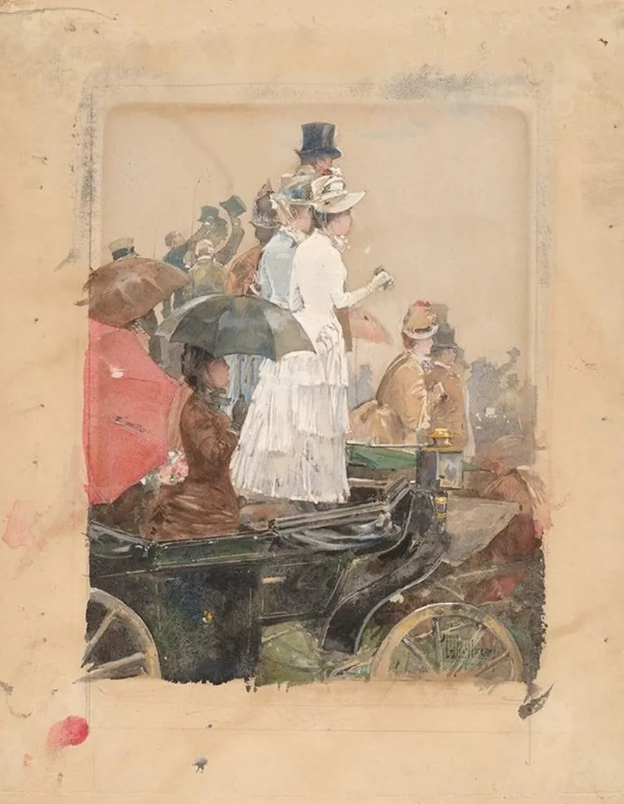 Spectators At The Grand Prix