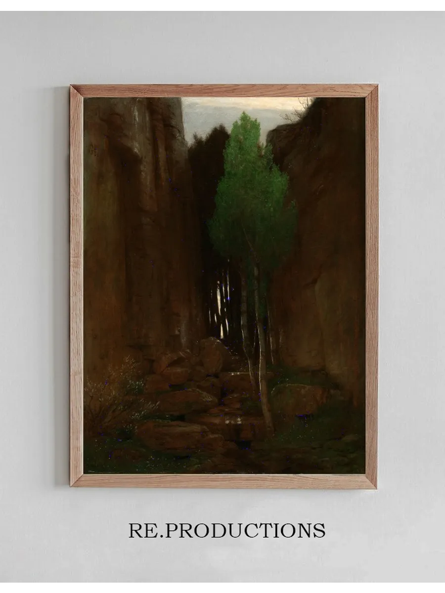 Spring in a Narrow Gorge (quell in Einer Felsschluct)