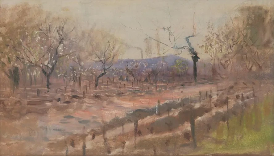 Spring Landscape (spring in an Orchard)