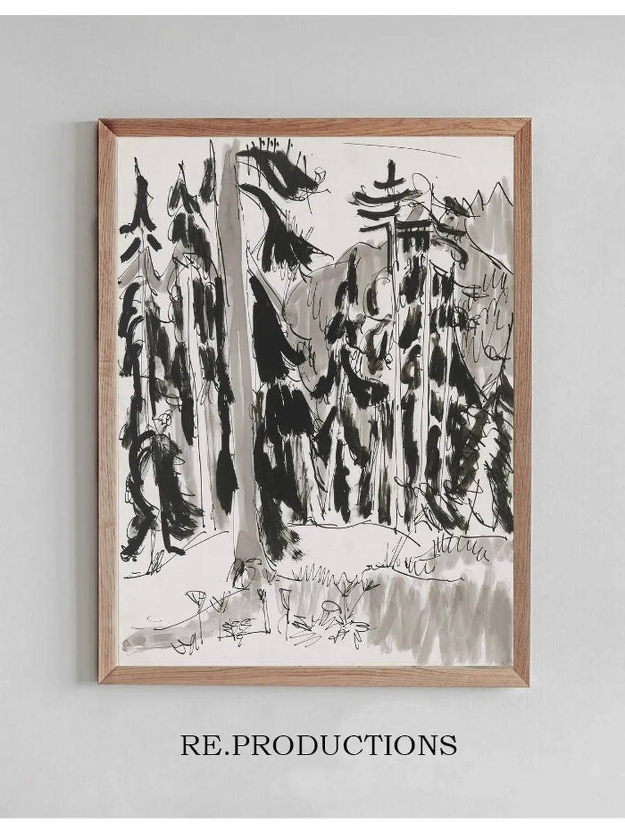 Spruces in the Mountains