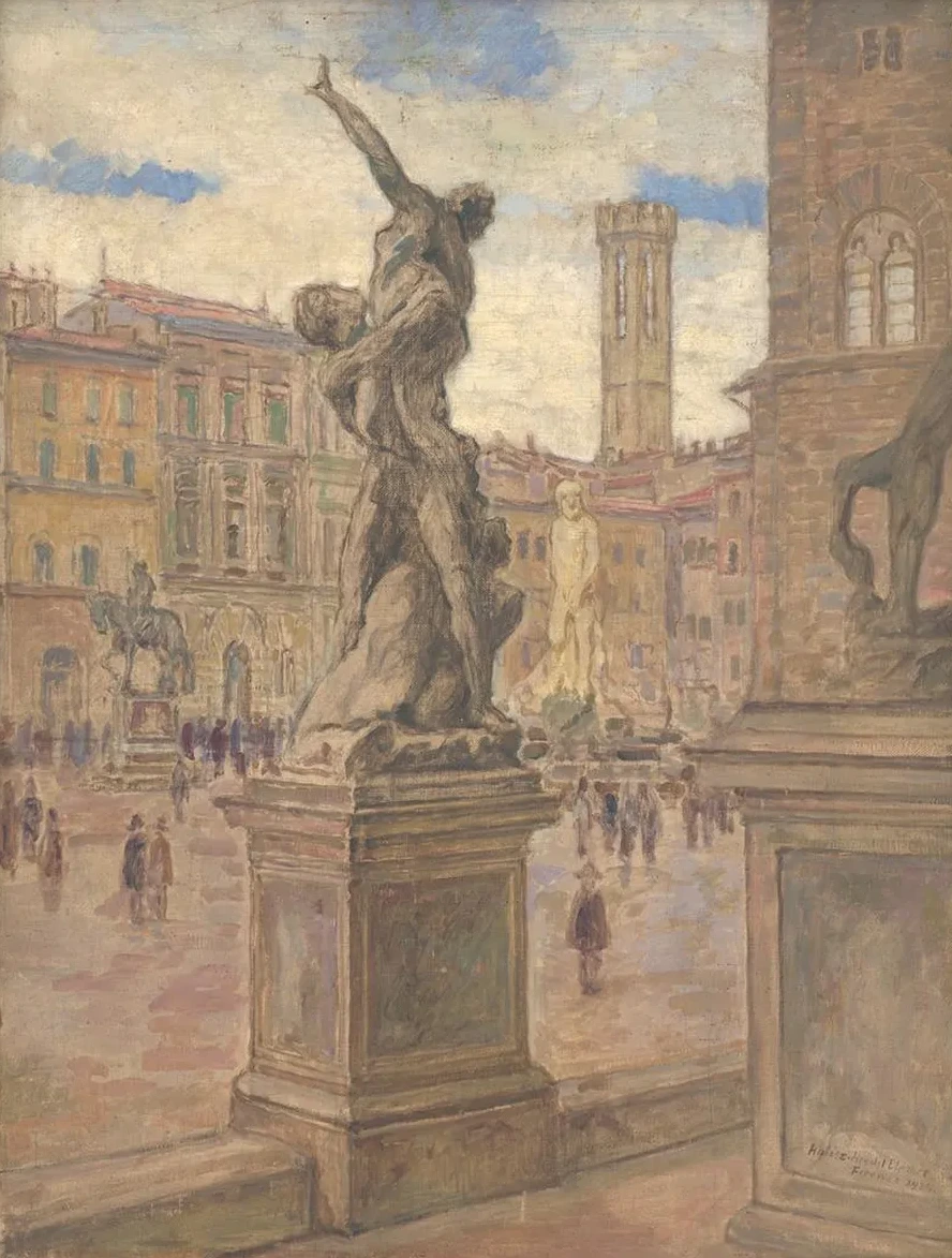 Square in Italy Florence