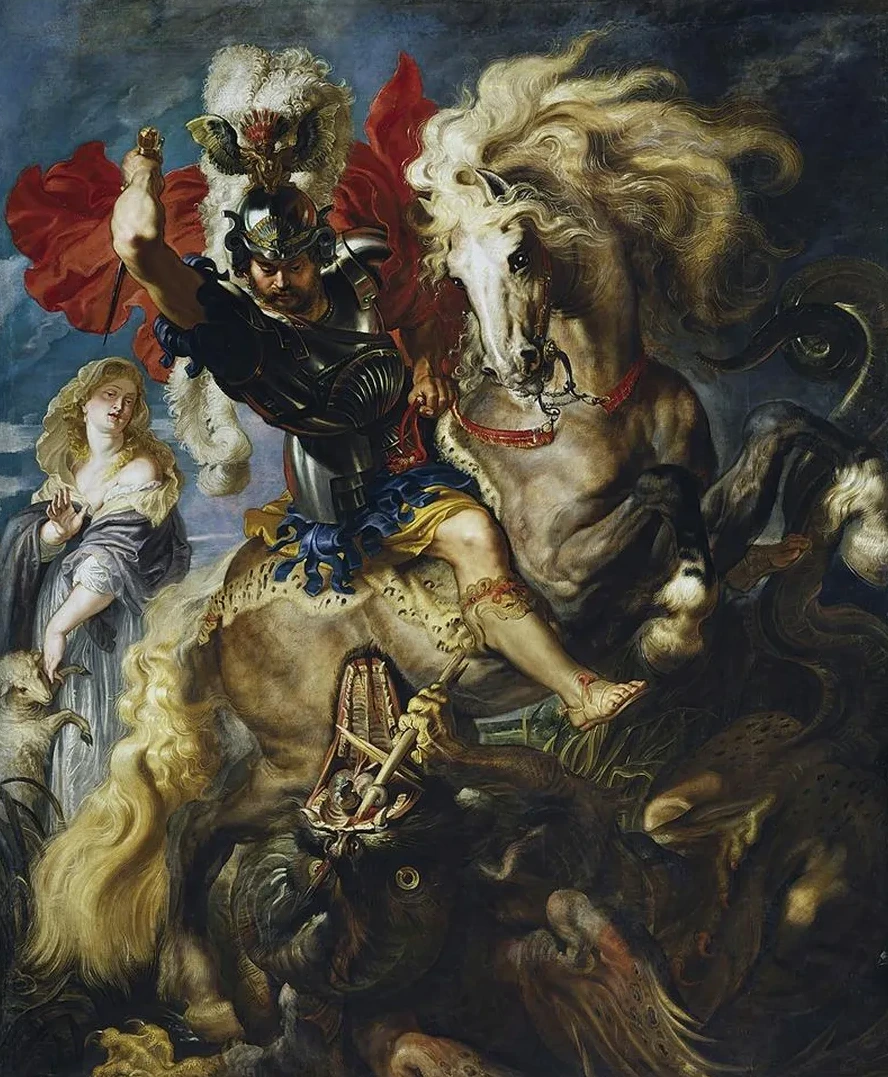 St George Battles The Dragon