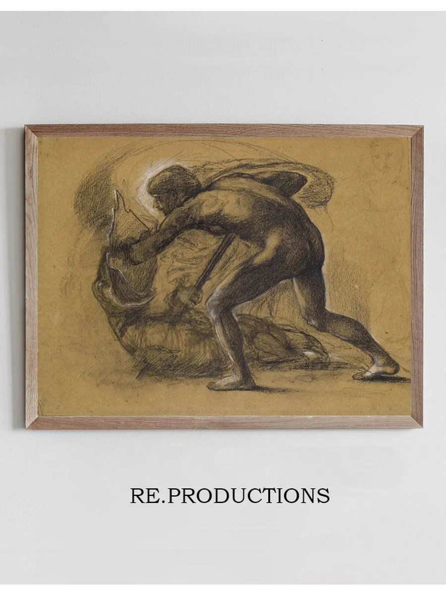 St George Series Male Nude Study for St George slaying the Dragon