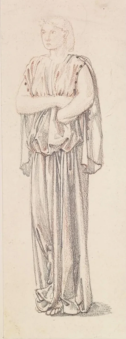 St George Series Study of a Female Attendant for The Princess draws the fatal Lot