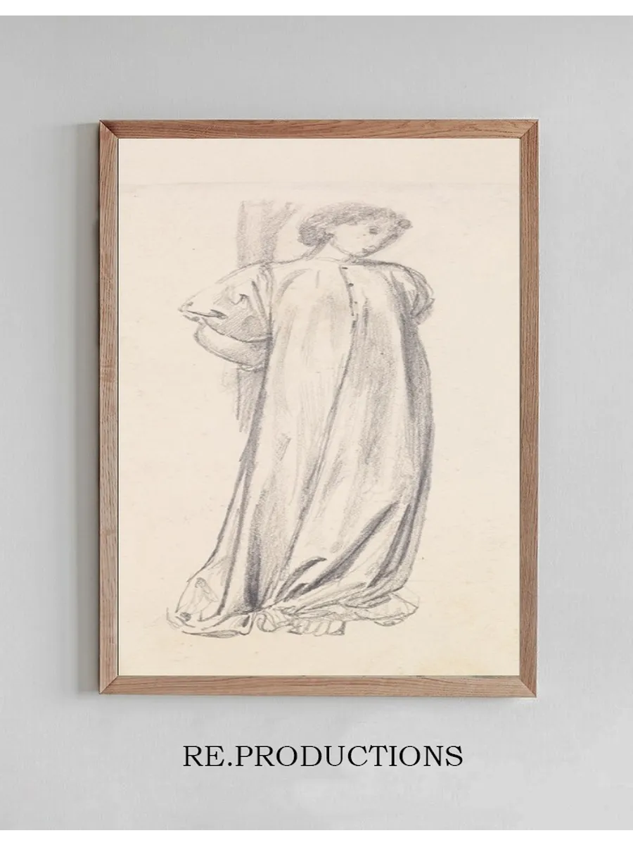 St George Series Study of the Princess for The Princess chained to the Tree