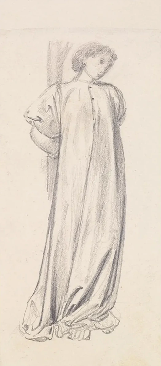 St George Series Study of the Princess for The Princess chained to the Tree