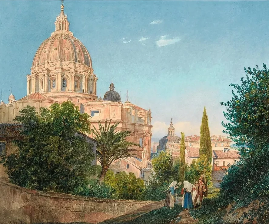 St Peter's From The Vatican Garden