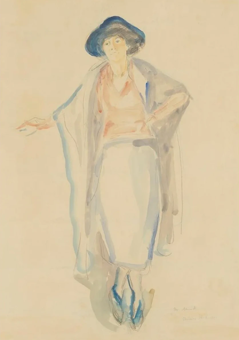 St Ende Kvinne Med Hatt (lali Horstmann)