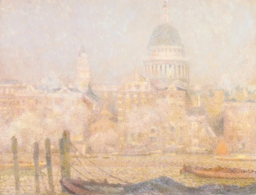 St. Paul's from the River - Morning Sun in Winter