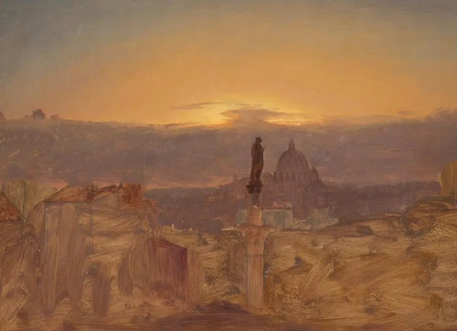 St. Peter's Basilica from the Pincio, Rome