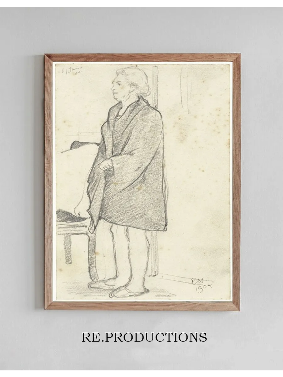 Staande Vrouw Op Sloffen (mevrouw van Der Schalk - van Der Hoeven)